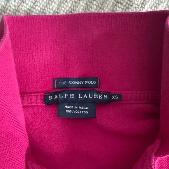 Pink Polo Long Sleeve Shirt - The Skinny Polo - Picture 2 of 3